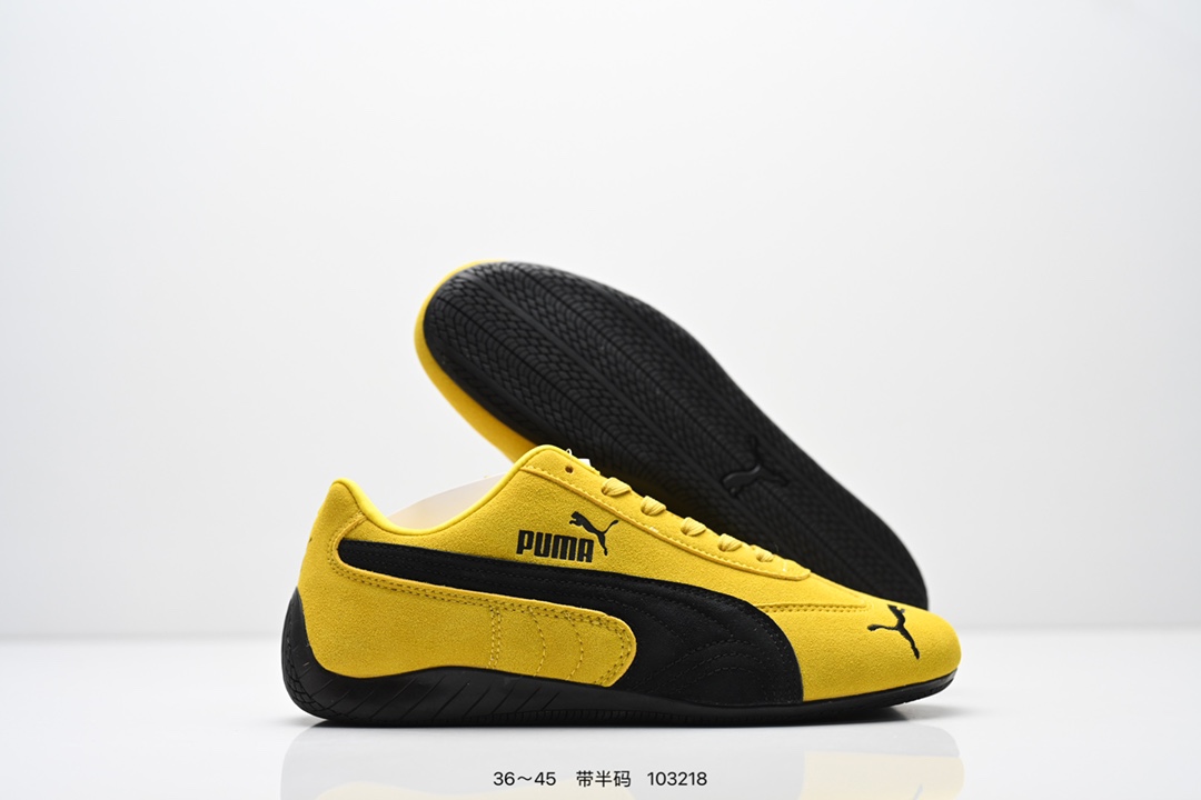 90💰B版
Rose x PUMA彪马 Speedcat 系列 情侣 薄底 赛车 德训双鞋带 舒适百搭 生活休闲鞋 男女同款
PUMA Speedcat为蓝本,融入Rosé品牌标志性的蝴蝶结双鞋带设计,鞋侧及后跟新增鞋带穿孔,可自由缠绕鞋身打造蝴蝶结造型,为硬朗的赛车鞋增添柔美气质。
鞋面采用细腻的头层牛皮,质感柔软,油光锃亮,侧面的白色LOGO也是皮质的,鞋舌处和鞋垫上印有彪马和Rose的联名LOGO。
鞋底厚度仅1.8cm,比普通运动鞋轻20%以上,搭配加厚鞋垫,缓震表现出色,走路轻盈舒适,久走不累。鞋面采用亲肤透气网布+环保PU材质,夏天穿也不闷脚。
有黑色和奶油色等配色,黑色款经典百搭,奶油色款则以温柔奶杏白+浅灰条纹为主,搭配牛仔裤、短裙等都超有氛围感,适合多种场合穿着。
size:36 37 37.5 38 38.5 39 40 40.5 41 42 42.5 43 44 44.5 45