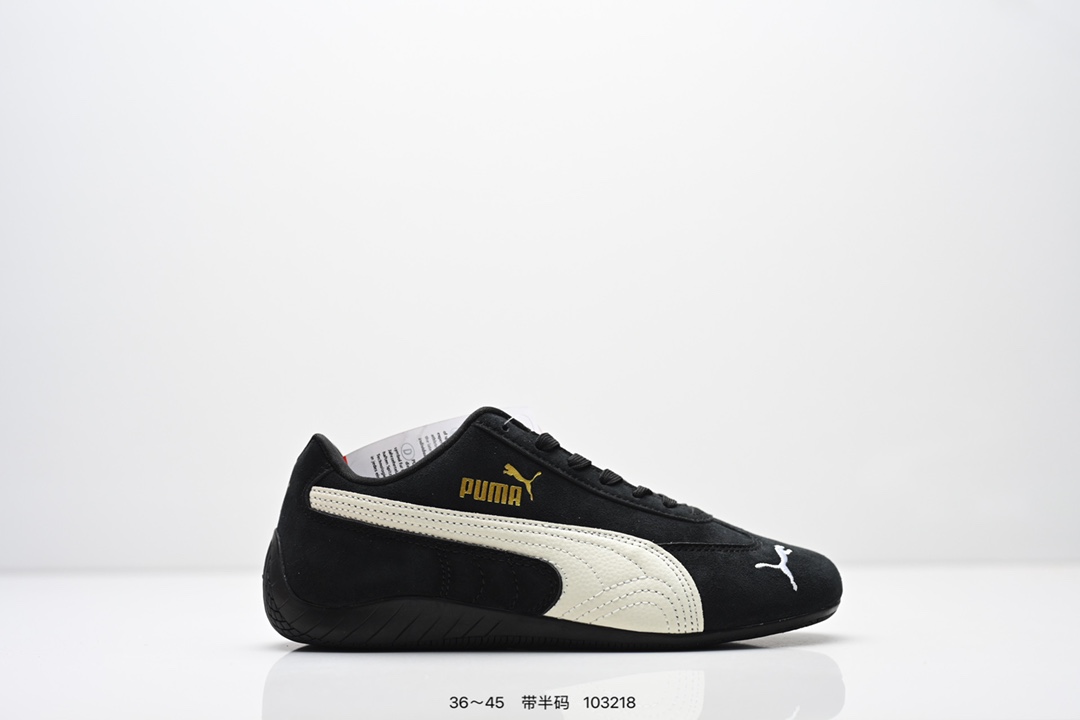 80💰Z版   90💰B版
Puma Speedcat OG Sparco 
彪马罗马阿莫尔系列 复古运动休闲赛车跑鞋 
全球知名运动品牌PUMA宝马赛车系列
融合了宝马车队的标志性配色
以趣味十足又前卫复古的设计引领潮流
将赛道精神融入街头时尚 开启前卫竞速之旅
主打前卫复古风 Roma鞋款的鞋侧以复古的流线造型 。
缀以宝马经典Logo 巧妙吸睛
而Speedcat鞋款以亮眼三色条纹元素缀以舒适鞋面
赋予了独特的个性美学 演绎赛车的无尽能量
尺码:  36 36.5 37.5 38 38.5 39 40 40.5 41 42 42.5 43 44 44.5 45