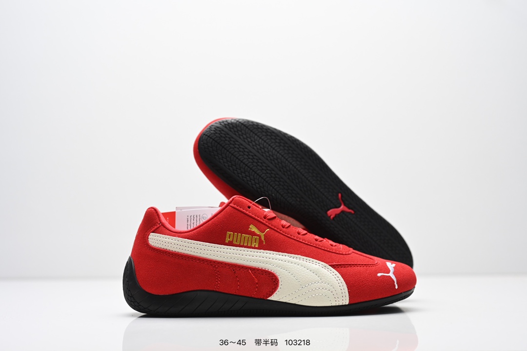 80💰Z版 90💰B版
Puma Speedcat OG Sparco
彪马罗马阿莫尔系列 复古运动休闲赛车跑鞋
全球知名运动品牌PUMA宝马赛车系列
融合了宝马车队的标志性配色
以趣味十足又前卫复古的设计引领潮流
将赛道精神融入街头时尚 开启前卫竞速之旅
主打前卫复古风 Roma鞋款的鞋侧以复古的流线造型 。
缀以宝马经典Logo 巧妙吸睛
而Speedcat鞋款以亮眼三色条纹元素缀以舒适鞋面
赋予了独特的个性美学 演绎赛车的无尽能量
尺码: 36 36.5 37.5 38 38.5 39 40 40.5 41 42 42.5 43 44 44.5 45