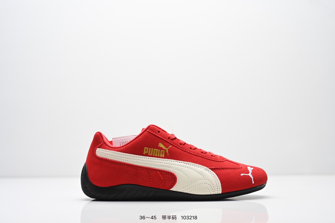 80💰Z版   90💰B版
Puma Speedcat OG Sparco 
彪马罗马阿莫尔系列 复古运动休闲赛车跑鞋 
全球知名运动品牌PUMA宝马赛车系列
融合了宝马车队的标志性配色
以趣味十足又前卫复古的设计引领潮流
将赛道精神融入街头时尚 开启前卫竞速之旅
主打前卫复古风 Roma鞋款的鞋侧以复古的流线造型 。
缀以宝马经典Logo 巧妙吸睛
而Speedcat鞋款以亮眼三色条纹元素缀以舒适鞋面
赋予了独特的个性美学 演绎赛车的无尽能量
尺码:  36 36.5 37.5 38 38.5 39 40 40.5 41 42 42.5 43 44 44.5 45