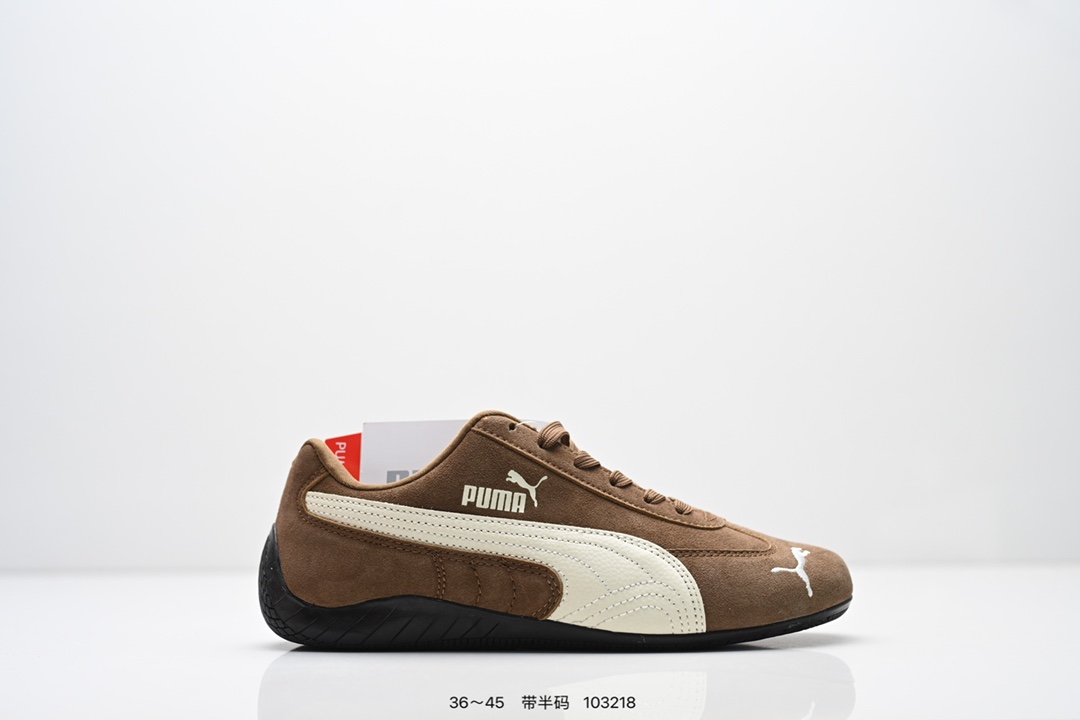 80💰Z版  90💰B版
Puma Speedcat OG Sparco 
彪马罗马阿莫尔系列 复古运动休闲赛车跑鞋 
全球知名运动品牌PUMA宝马赛车系列
融合了宝马车队的标志性配色
以趣味十足又前卫复古的设计引领潮流
将赛道精神融入街头时尚 开启前卫竞速之旅
主打前卫复古风 Roma鞋款的鞋侧以复古的流线造型 。
缀以宝马经典Logo 巧妙吸睛
而Speedcat鞋款以亮眼三色条纹元素缀以舒适鞋面
赋予了独特的个性美学 演绎赛车的无尽能量
尺码:  36 36.5 37.5 38 38.5 39 40 40.5 41 42 42.5 43 44 44.5 45