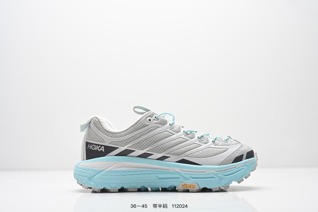 Hoka Mafate Speed 2 超轻厚底轻量山地跑步鞋 原装轻量化材料Fresh Foam 超轻量中底全部用料过3C认证 滚动平衡科技减少33%能量消耗 货号: 1126851 半 编号:112024
