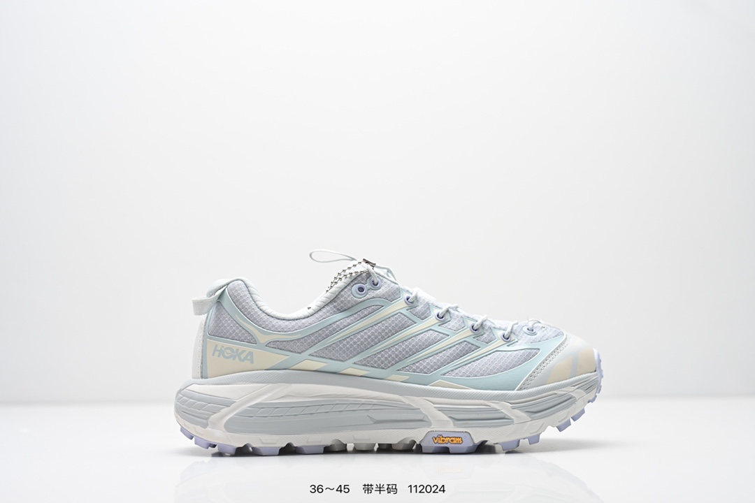 Hoka Mafate Speed 2 超轻厚底轻量山地跑步鞋 原装轻量化材料Fresh Foam 超轻量中底全部用料过3C认证 滚动平衡科技减少33%能量消耗 货号: 1126851 半 编号:112024