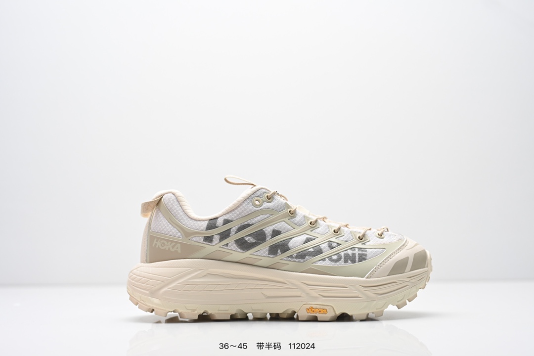 Hoka Mafate Speed 2 超轻厚底轻量山地跑步鞋 原装轻量化材料Fresh Foam 超轻量中底全部用料过3C认证 滚动平衡科技减少33%能量消耗 货号: 1126851 半 编号:112024