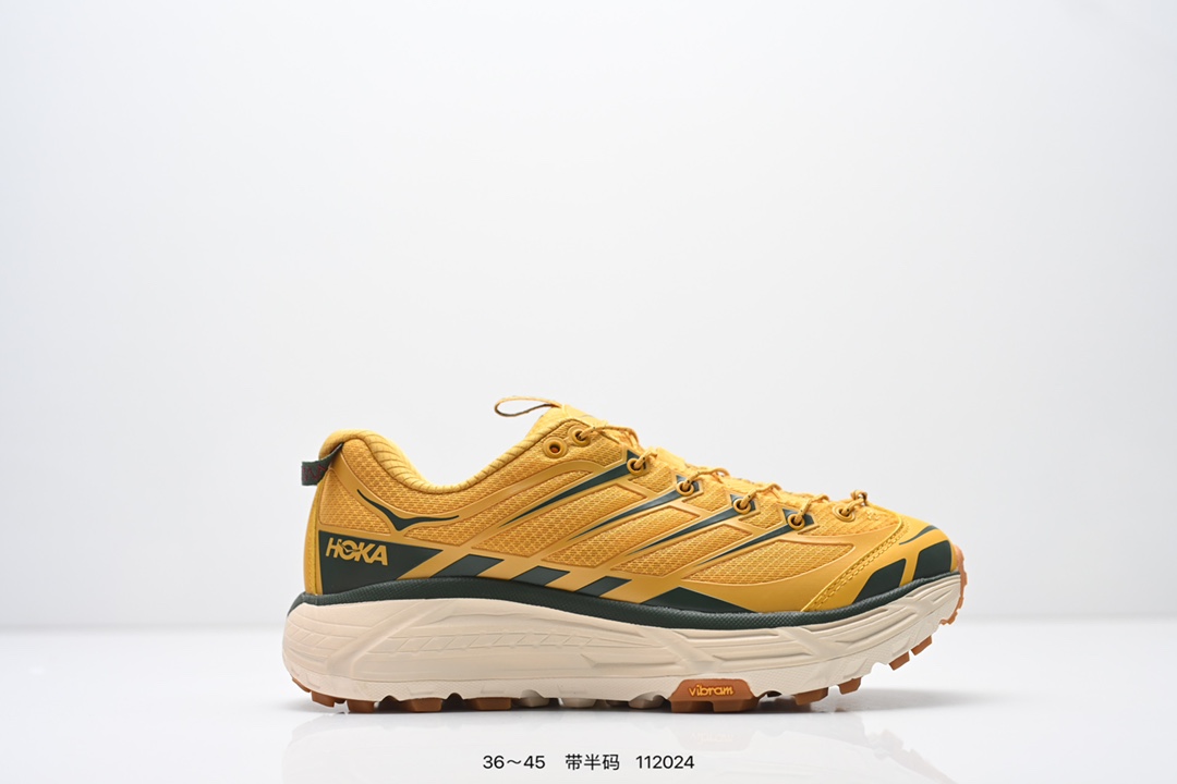 Hoka Mafate Speed 2 超轻厚底轻量山地跑步鞋 原装轻量化材料Fresh Foam 超轻量中底全部用料过3C认证 滚动平衡科技减少33%能量消耗 货号: 1126851 半 编号:112024