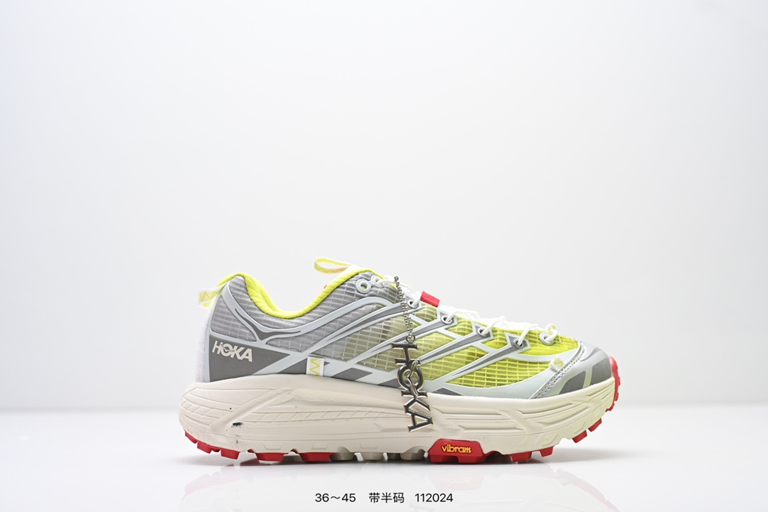 Hoka Mafate Speed 2 超轻厚底轻量山地跑步鞋 原装轻量化材料Fresh Foam 超轻量中底全部用料过3C认证 滚动平衡科技减少33%能量消耗 货号: 1126851 半 编号:112024