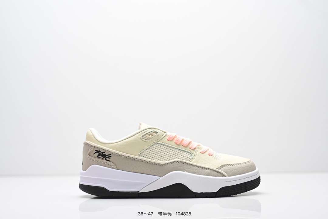 💰140
耐克 NIKE 乔丹 JORDAN FLIGHT COURT 时尚休闲 防滑耐磨 低帮运动鞋 复古篮球鞋 男女同款 Jordan「新鞋型」又来了！新配色曝光！滑板与篮球的有机结合，使得鞋款呈现不一样的风味。这款鞋集风格与性能于一身，体现了Jordan品牌的高端特色。其流畅设计、配色、高质量材料和标志性Jumpman标志，不仅提升了运动表现，还确保了舒适度和耐用性，是篮球运动员和时尚爱好者的理想选择。鞋底的设计不仅好看，走路也超舒服，无论是运动还是日常出街都适配。我愿称它为近期最爱的战靴，有了它出街回头率满满，谁穿谁好看！#flightcourt   #潮鞋推荐  #是一眼就让人心动的鞋子  #一眼沦陷的好鞋  #质感不错的AJ分享

货号:  HF3255
尺码:  36-47含半码
编码:  104828