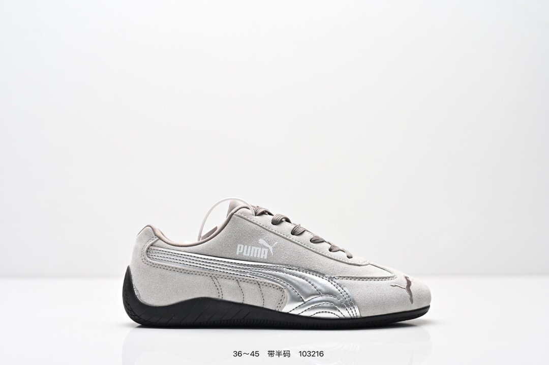 80💰Z版  
Puma Speedcat OG Sparco 
彪马罗马阿莫尔系列 复古运动休闲赛车跑鞋 
全球知名运动品牌PUMA宝马赛车系列
融合了宝马车队的标志性配色。
以趣味十足又前卫复古的设计引领潮流
将赛道精神融入街头时尚 开启前卫竞速之旅
主打前卫复古风 Roma鞋款的鞋侧以复古的流线造型 
缀以宝马经典Logo 巧妙吸睛
而Speedcat鞋款以亮眼三色条纹元素缀以舒适鞋面
赋予了独特的个性美学 演绎赛车的无尽能量
尺码:  36- 45
