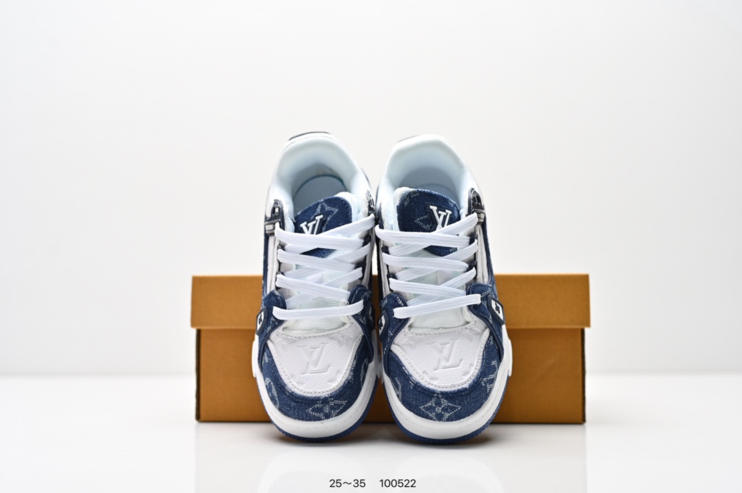 图片[8]-童鞋：LVLouis Vuitton Trainer Sneaker Low休闲运动文化百搭篮球板鞋 尺码：25～35-选品中心