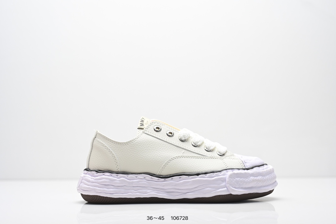 💰140
三原康裕品牌MMY/Maison MIHARA YASUHIRO Original Sole Canvas Low 变形溶解雪糕底高帮休闲百搭帆布鞋 
编号：106728
尺码：看图所示