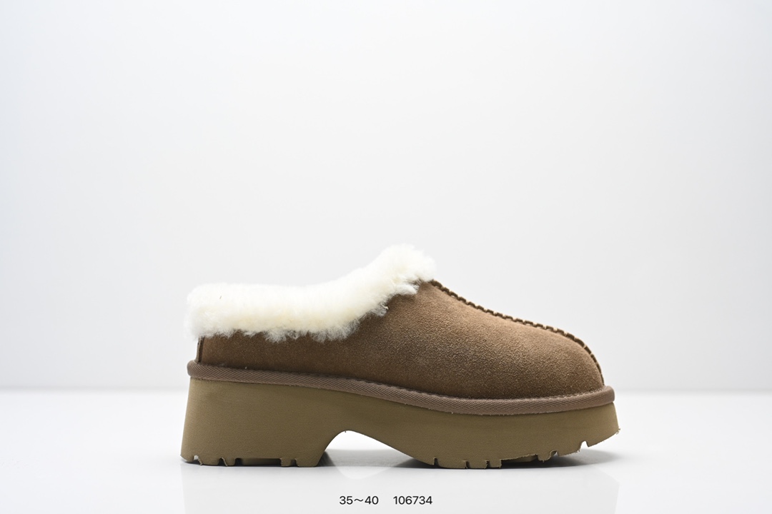 💰170
 UGG 厚底 小红书爆款 羊绒鞋垫 冬季保暖外出 家居都是很适合的选择 进年uug推出款式系列 局部偏向年轻消费者喜好 也走到时尚潮流穿搭的前沿 鞋身材质UGGPURE™植入式羊毛内底 轻便防滑舒适橡胶外底 带有品牌LOGO商标 
尺码：35～40
编号：106734