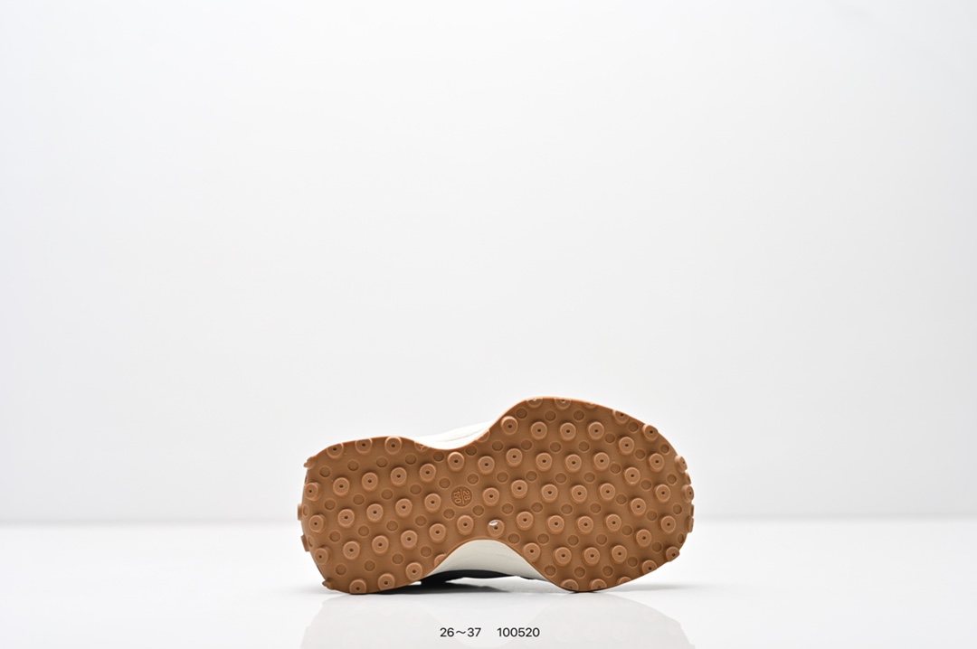 图片[6]-童鞋：NB新百伦New Balance MS327系列复古休闲运动慢跑鞋“皮革米白灰海军绿生胶底” 货号：WS327LG1 尺码：26～37-选品中心