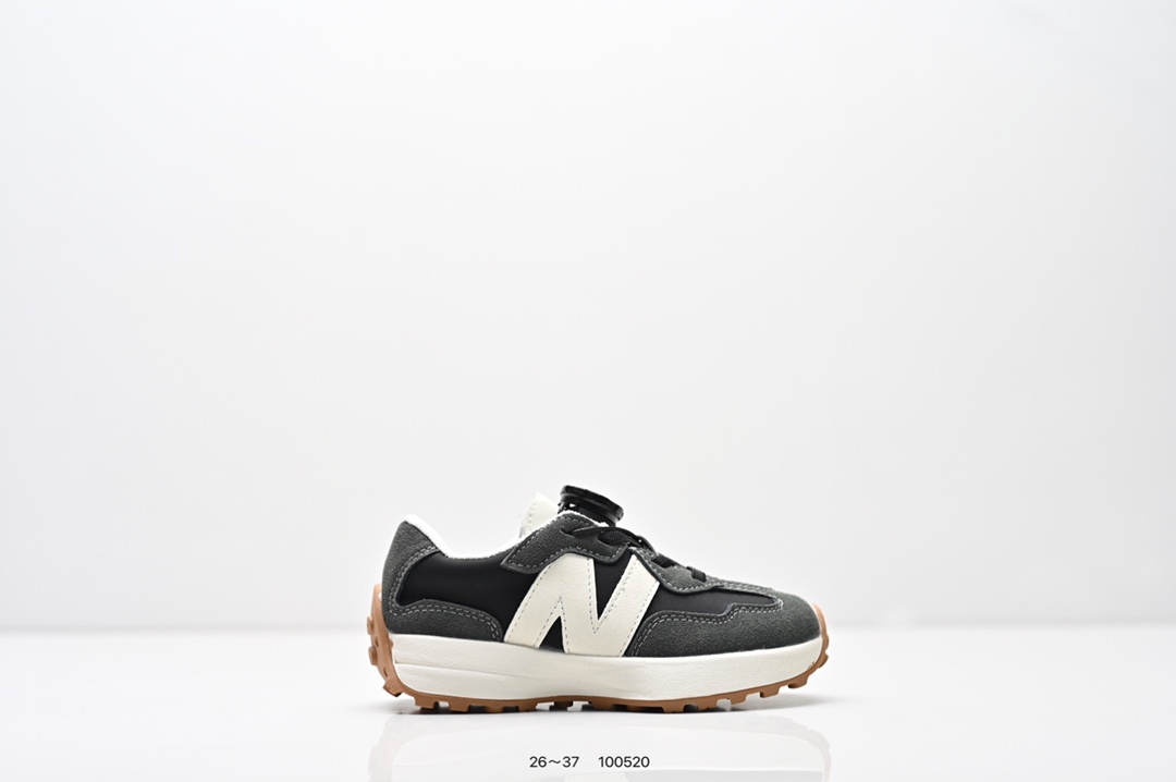 童鞋：NB新百伦New Balance MS327系列复古休闲运动慢跑鞋“皮革米白灰海军绿生胶底” 货号：WS327LG1 尺码：26～37-选品中心