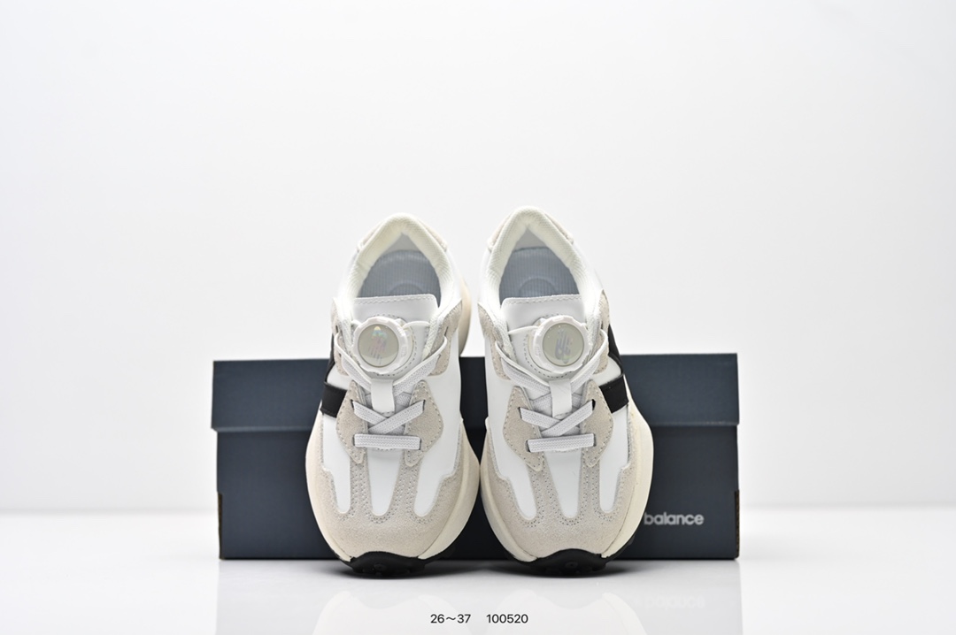 图片[8]-童鞋：NB新百伦New Balance MS327系列复古休闲运动慢跑鞋“皮革米白灰海军绿生胶底” 货号：WS327LG1 尺码：26～37-选品中心