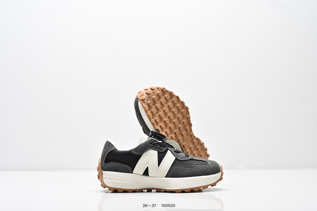 图片[7]-集合 童鞋：NB新百伦New Balance MS327系列复古休闲运动慢跑鞋“皮革米白灰海军绿生胶底” 货号：WS327LG1 尺码：26～37-选品中心