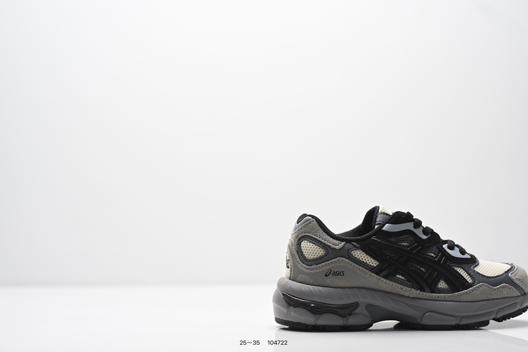 图片[2]-童鞋：ASICS/亚瑟士 Tiger GEL-NYC PS 户外越野休闲运动跑步鞋。#透气网眼鞋面配合部分合成革材质#采用全新AHAR+橡胶材质,更加耐磨. 货号：1201A789 001-选品中心