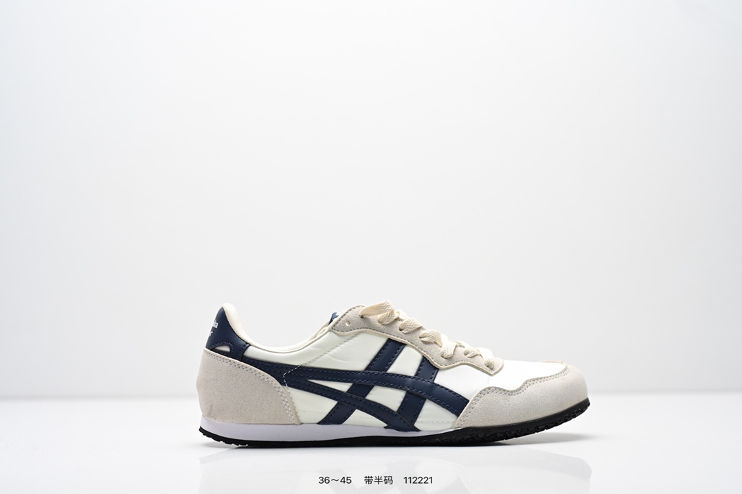真标:亚瑟士 Onitsuka Serrano Vin 亚瑟士鬼冢虎 复古经典板鞋 编码: 112221 货号:1183B400-501 尺码:看图所示