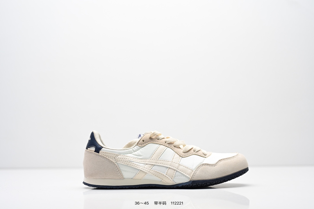 真标:亚瑟士 Onitsuka Serrano Vin 亚瑟士鬼冢虎 复古经典板鞋 编码: 112221 货号:1183B400-501 尺码:看图所示