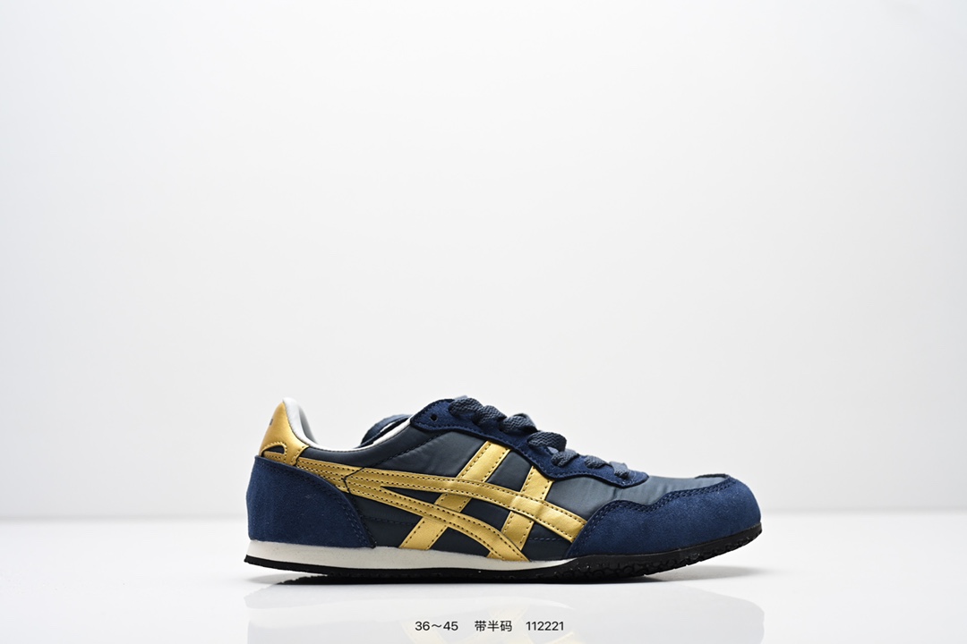 真标:亚瑟士 Onitsuka Serrano Vin 亚瑟士鬼冢虎 复古经典板鞋 编码: 112221 货号:1183B400-501 尺码:看图所示
