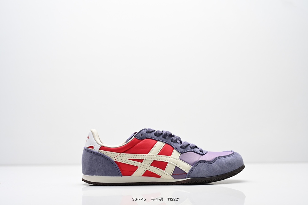 真标:亚瑟士 Onitsuka Serrano Vin 亚瑟士鬼冢虎 复古经典板鞋 编码: 112221 货号:1183B400-501 尺码:看图所示
