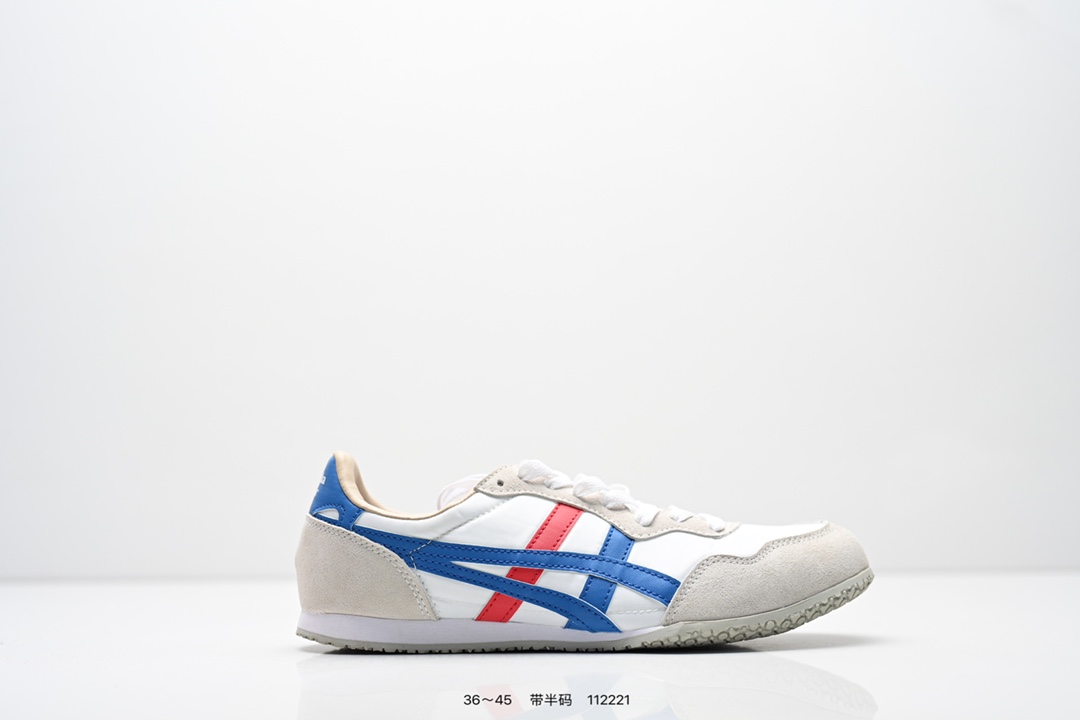 💰105
 真标：亚瑟士 Onitsuka Serrano Vin 亚瑟士鬼冢虎 复古经典板鞋  
编码: 112221
货号：1183B400-501
尺码：看图所示