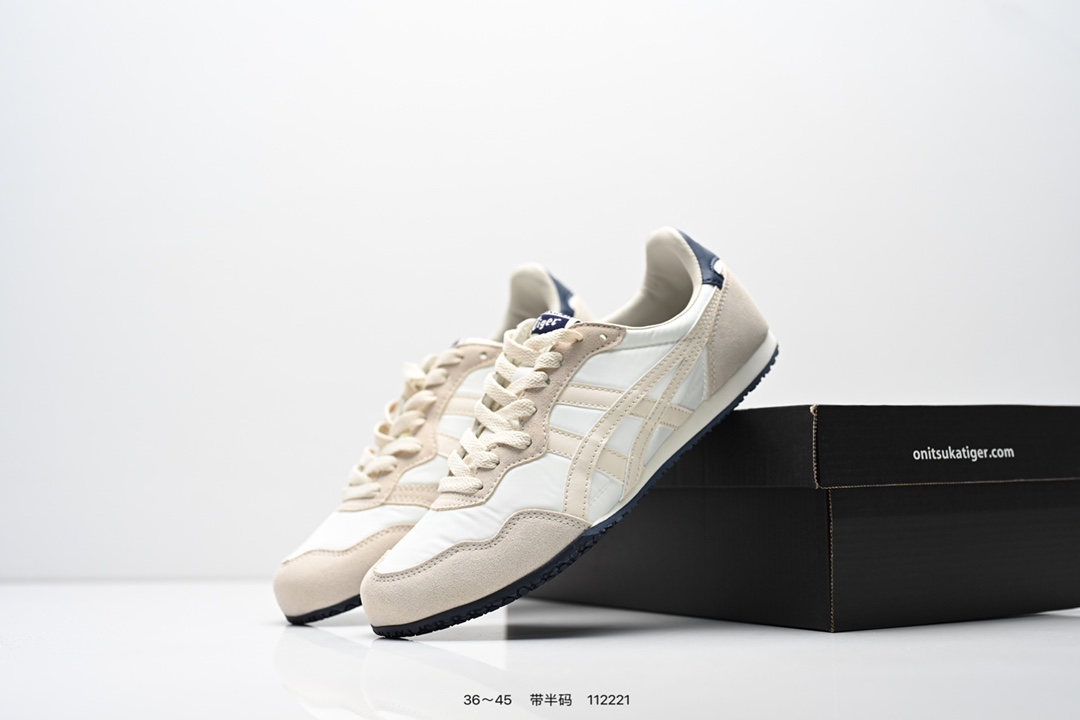 集合💰105
 真标：亚瑟士 Onitsuka Serrano Vin 亚瑟士鬼冢虎 复古经典板鞋  
编码: 112221
货号：1183B400-501
尺码：看图所示