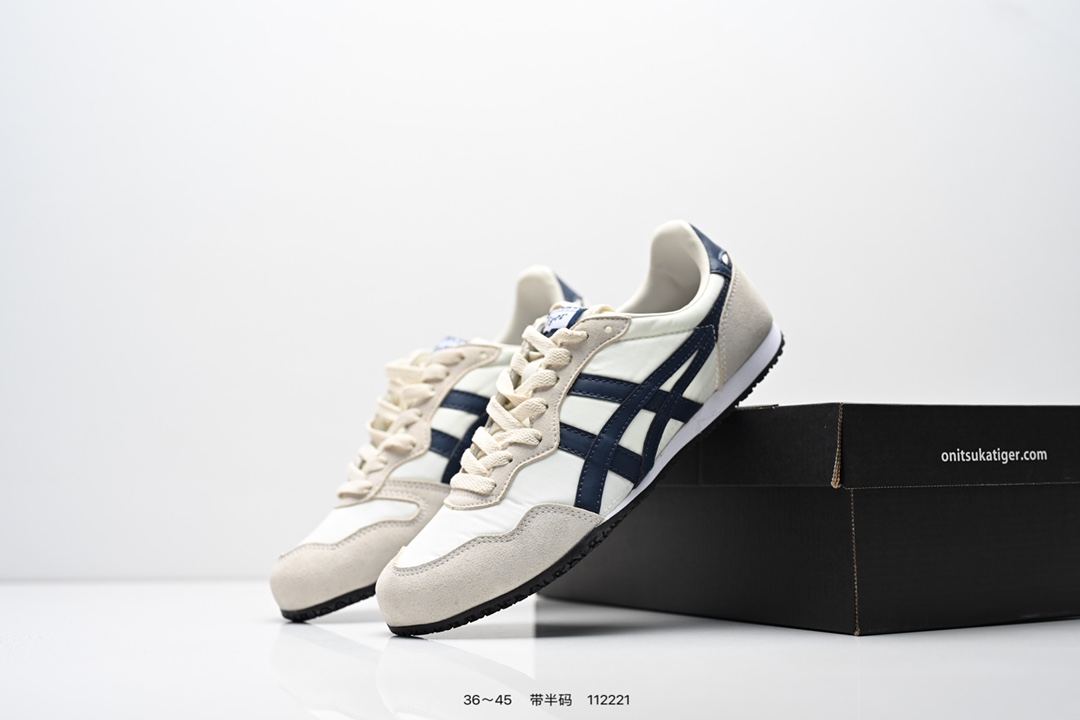 集合💰105
 真标：亚瑟士 Onitsuka Serrano Vin 亚瑟士鬼冢虎 复古经典板鞋  
编码: 112221
货号：1183B400-501
尺码：看图所示