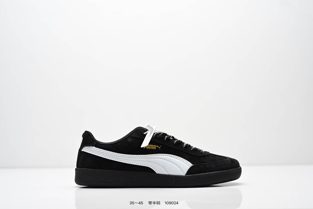 集合💰120
公司级：Puma 9-T suede black 彪马 防滑耐磨生活休闲 运动鞋
官方货号:406756
尺码:35 36 37 37.5 38 38.5 39 40 40.5 41 42 42.5 43 44 45
编码：109024