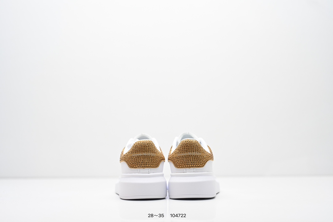 图片[7]-童鞋：意大利高奢品牌Alexander McQueen亚历山大·麦昆 Sole Leather Sneakers低帮时装厚底休闲运动小白鞋553770 尺码：28～35-选品中心