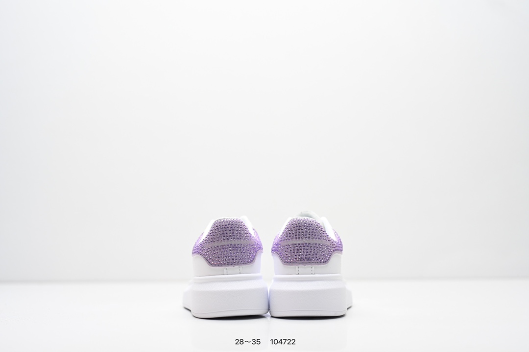 图片[7]-童鞋：意大利高奢品牌Alexander McQueen亚历山大·麦昆 Sole Leather Sneakers低帮时装厚底休闲运动小白鞋553770 尺码：28～35-选品中心