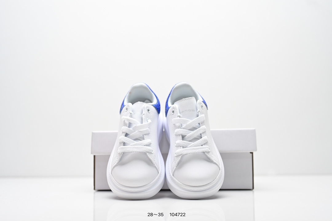 图片[8]-童鞋：意大利高奢品牌Alexander McQueen亚历山大·麦昆 Sole Leather Sneakers低帮时装厚底休闲运动小白鞋553770 尺码：28～35-选品中心