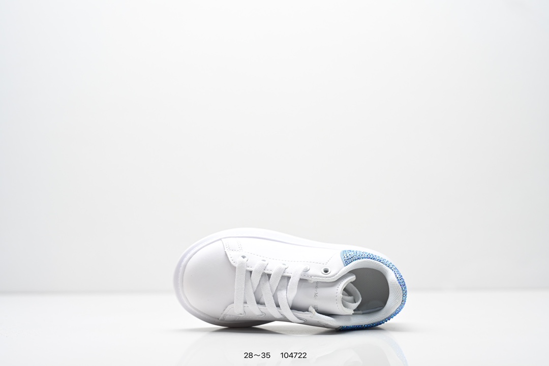 图片[4]-童鞋：意大利高奢品牌Alexander McQueen亚历山大·麦昆 Sole Leather Sneakers低帮时装厚底休闲运动小白鞋553770 尺码：28～35-选品中心