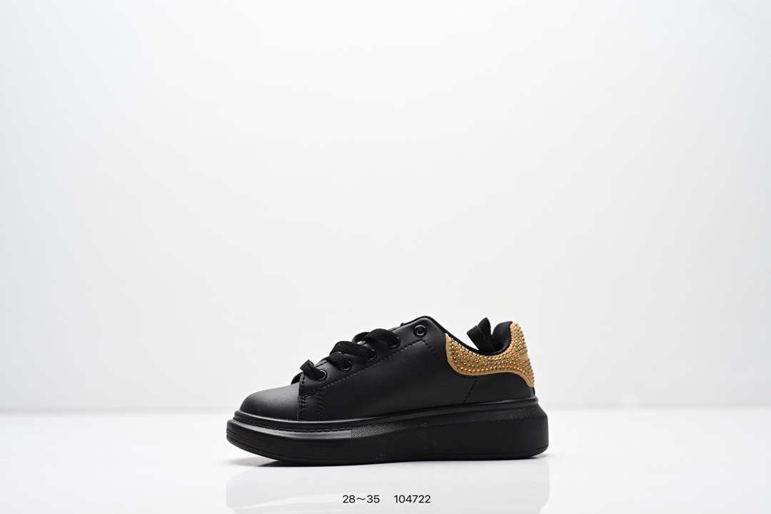 图片[3]-童鞋：意大利高奢品牌Alexander McQueen亚历山大·麦昆 Sole Leather Sneakers低帮时装厚底休闲运动小白鞋553770 尺码：28～35-选品中心