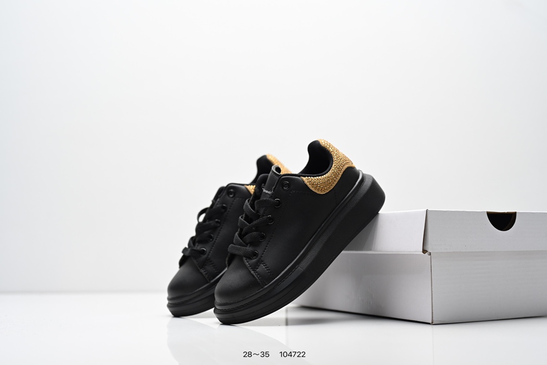 图片[9]-童鞋：意大利高奢品牌Alexander McQueen亚历山大·麦昆 Sole Leather Sneakers低帮时装厚底休闲运动小白鞋553770 尺码：28～35-选品中心