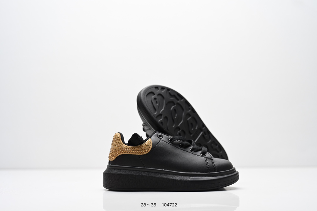 图片[5]-童鞋：意大利高奢品牌Alexander McQueen亚历山大·麦昆 Sole Leather Sneakers低帮时装厚底休闲运动小白鞋553770 尺码：28～35-选品中心