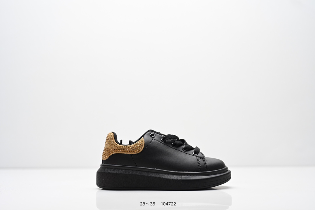NO:676355,Collection of children's shoes, Italian high-end luxury brand, Alexander McQueen, Alexander McQueen, Sole Leather Sneakers, low-top fashion thick-soled casual sports white shoes 553770, size 28～35, number 104722, McQueen, alexander mcqueen,19860909集合 童鞋意大利高奢品牌Alexander McQueen亚历山大·麦昆 Sole Leather Sneakers低帮时装厚底休闲运动小白鞋553770 尺码28～35 编号104722,麦昆,alexander mcqueen,,Children's
