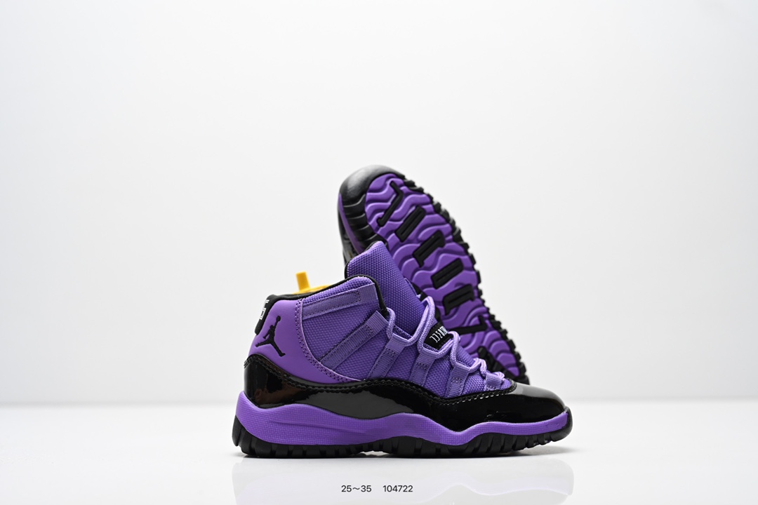 图片[5]-童鞋：耐克 AJ 乔丹11代 Nike Air Jordan 11Retro 篮球鞋复刻男子运动鞋 重现设计师汀克·哈特菲尔德广受赞誉的 1996 年鞋款设计，后者率先将 Zoom Air 缓震配置引入经典系列。鞋面采用优质材料，打造当季潮流风范。 优质材质组合鞋面，实现出色耐穿性 泡绵中底搭载全掌型 Zoom Air 缓震配置，塑就出众回弹的缓震效果 碳纤维稳定片 橡胶外底 货号：378039 401 尺码：25～35-选品中心