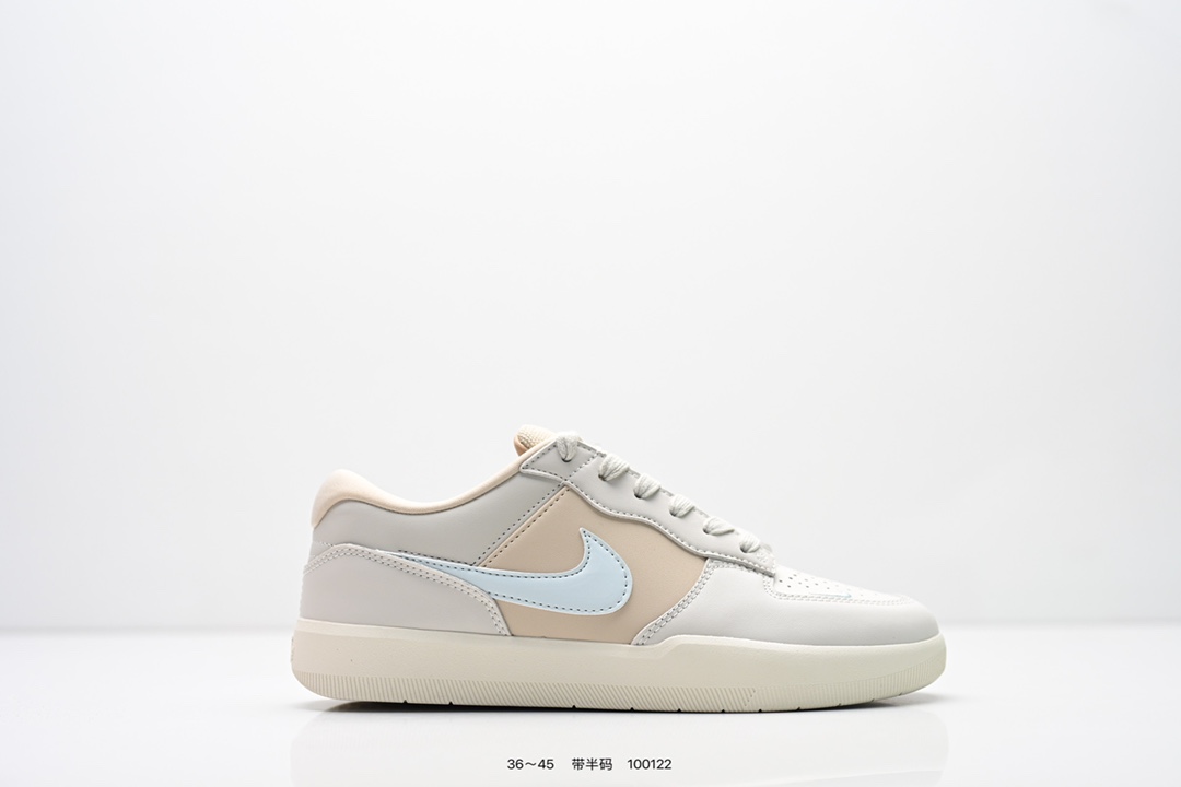 耐克Nike SB Force 58 运动滑板鞋.这是一款将前沿创新带入街头的单品,它具有硫化杯底,具有出色的耐用性和灵活性.使用柔软皮革和帆布拼接,在饰面上放置通风口,它自始至终都融入了传统篮球风格货号:DV5477 半 编码:100122