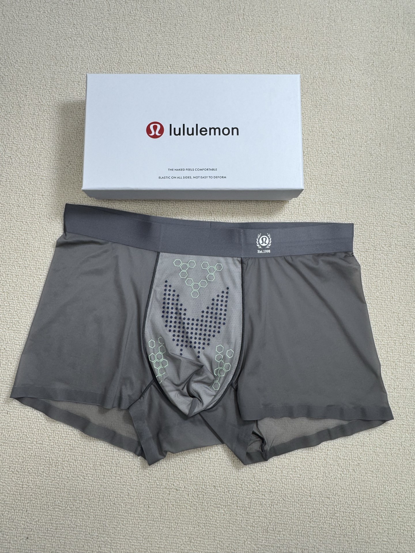 🆕🆕lululemon（露露）2025ss春夏新款，男士超薄冰丝印花内裤！采用超薄网眼冰丝面料，30D