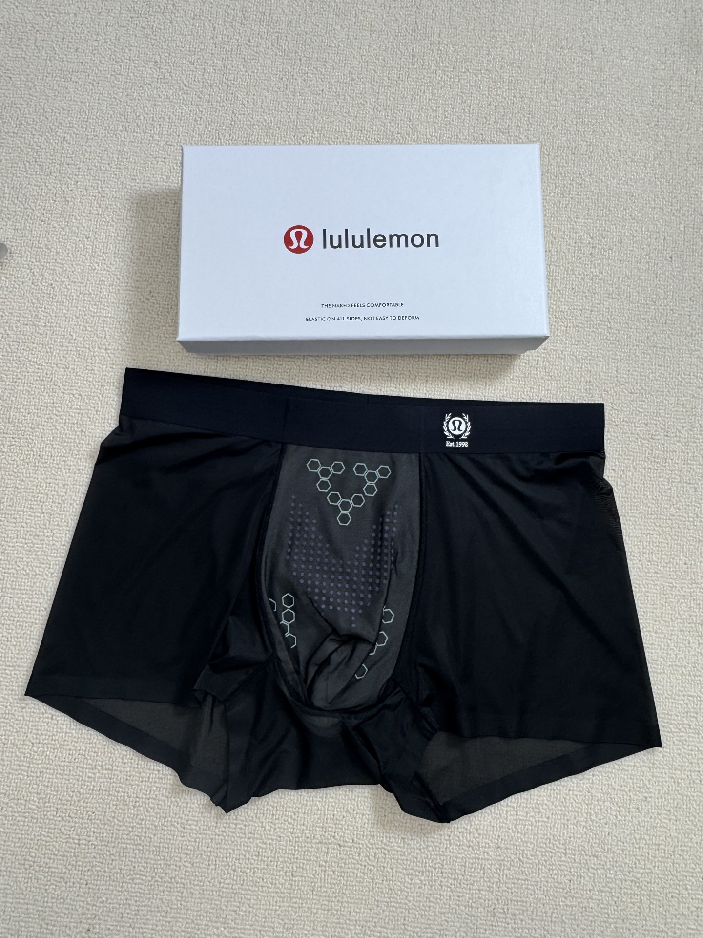  🆕🆕lululemon（露露）2025ss春夏新款，男士超薄冰丝印花内裤！采用超薄网眼冰丝面料，30D