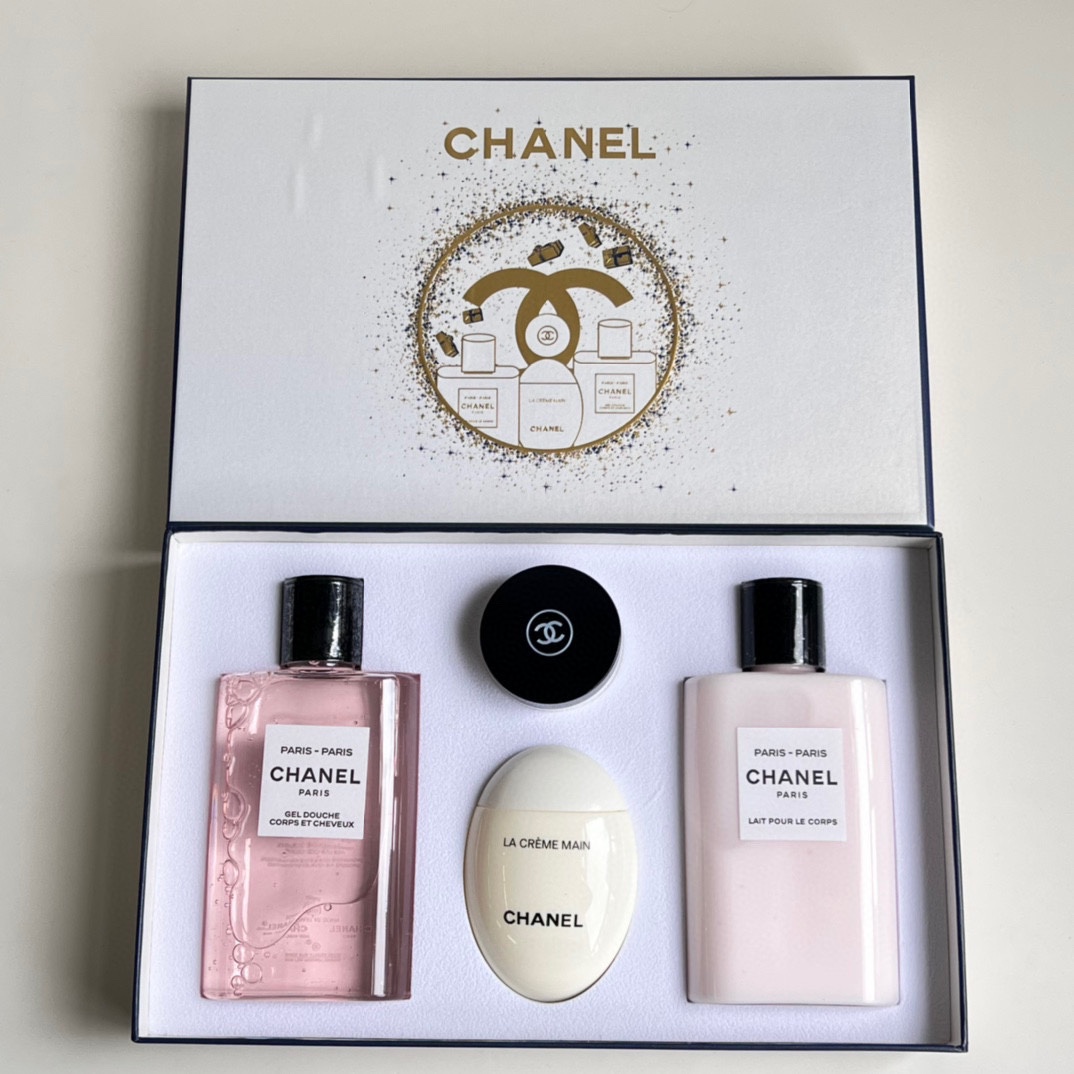 Chanel Paris Fragrance 4-Piece Set - Body Lotion, Shower Gel, Hand Cream, Lip Balm 3 i1725730457 1 0