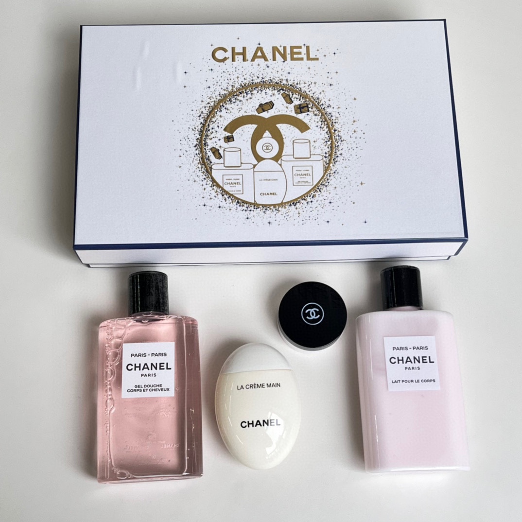 Chanel Paris Fragrance 4-Piece Set - Body Lotion, Shower Gel, Hand Cream, Lip Balm 5 i1725730457 2981 0