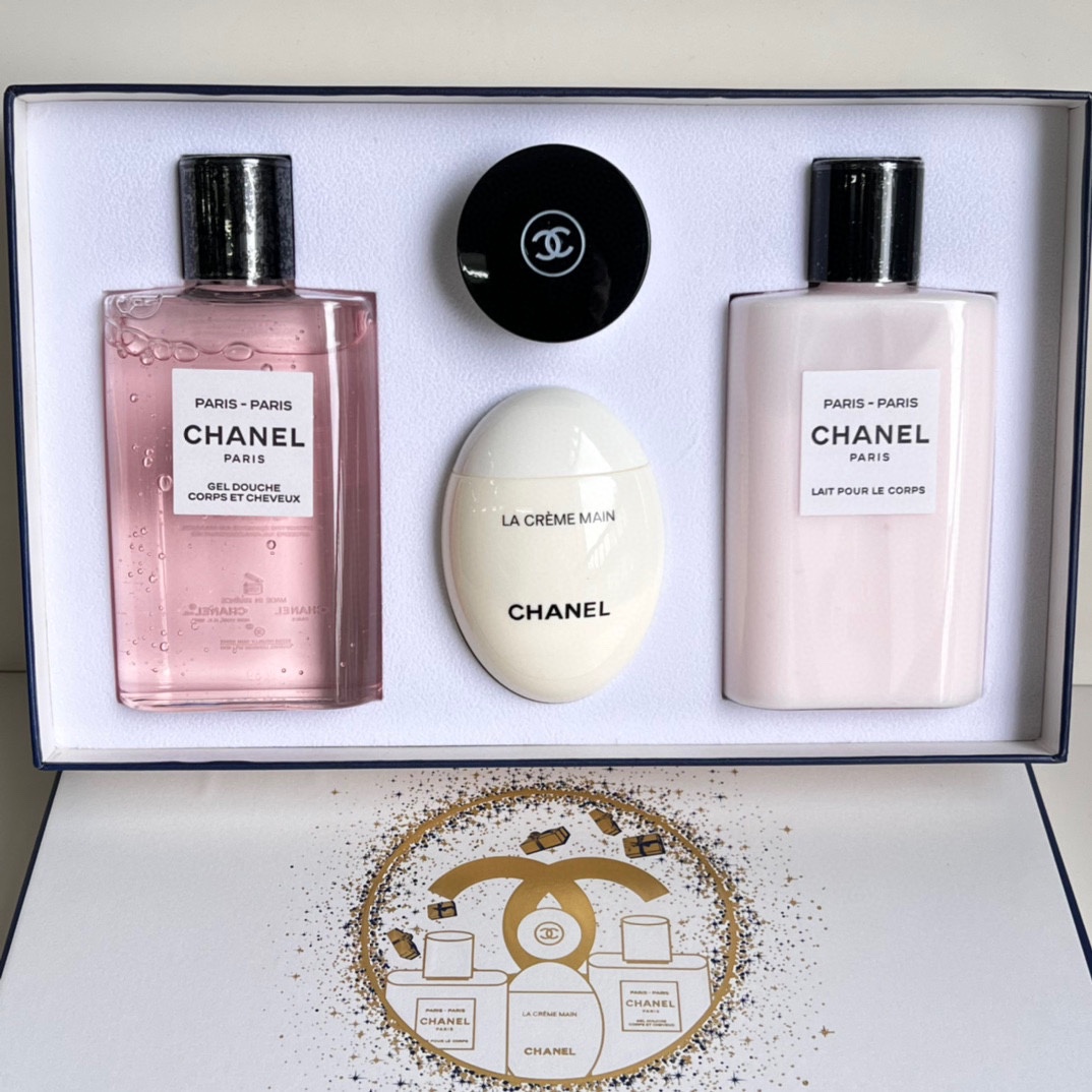Chanel Paris Fragrance 4-Piece Set - Body Lotion, Shower Gel, Hand Cream, Lip Balm 4 i1725730457 5237 0