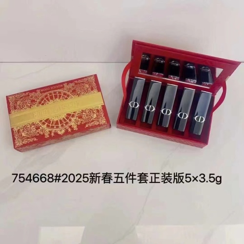 Dior 2025 Spring 5-Piece Lipstick Set - Velvet Finishes, Rich Colors 1 Dior 2025 Spring 5-Piece Lipstick Set - Velvet Finishes, Rich Colors