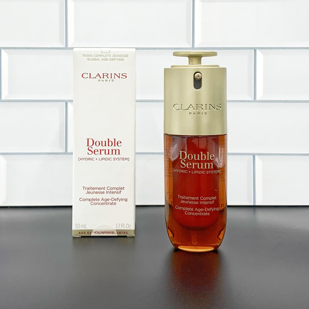 75! Versión Mingtong de sérum doble de Clarins novena generación 50ml, auténtico, sin fugas, textura emulsionable, bote…