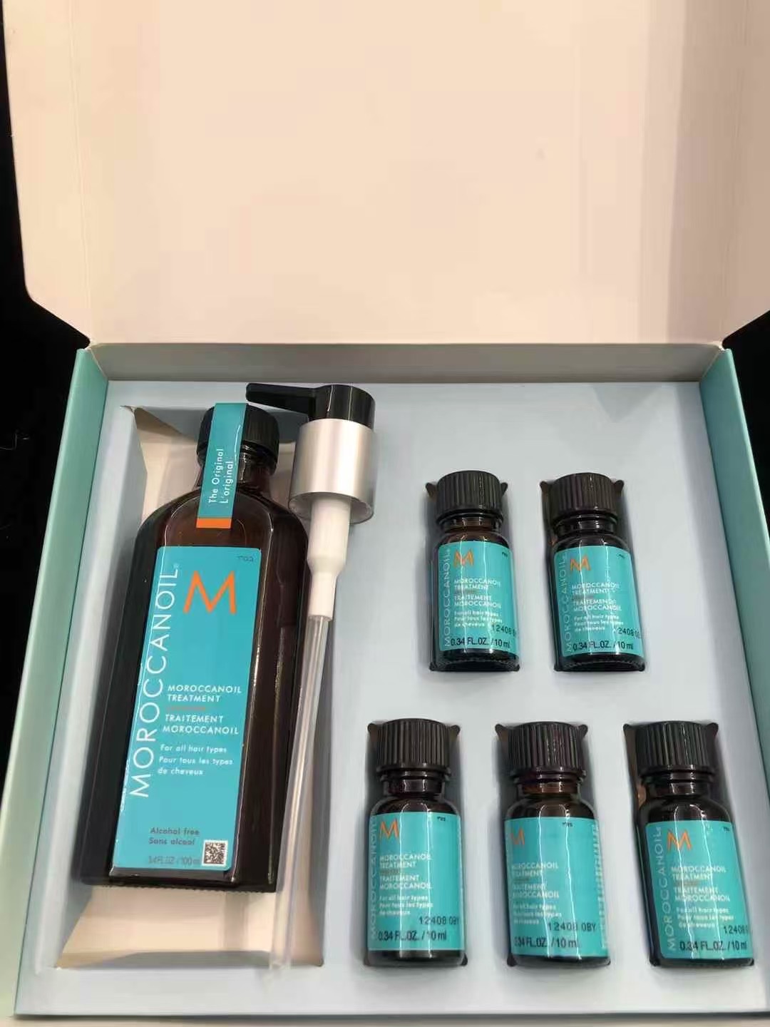 ✨95包
摩洛哥护发精油5+1套装！内含：100ml*1+10ml*5。