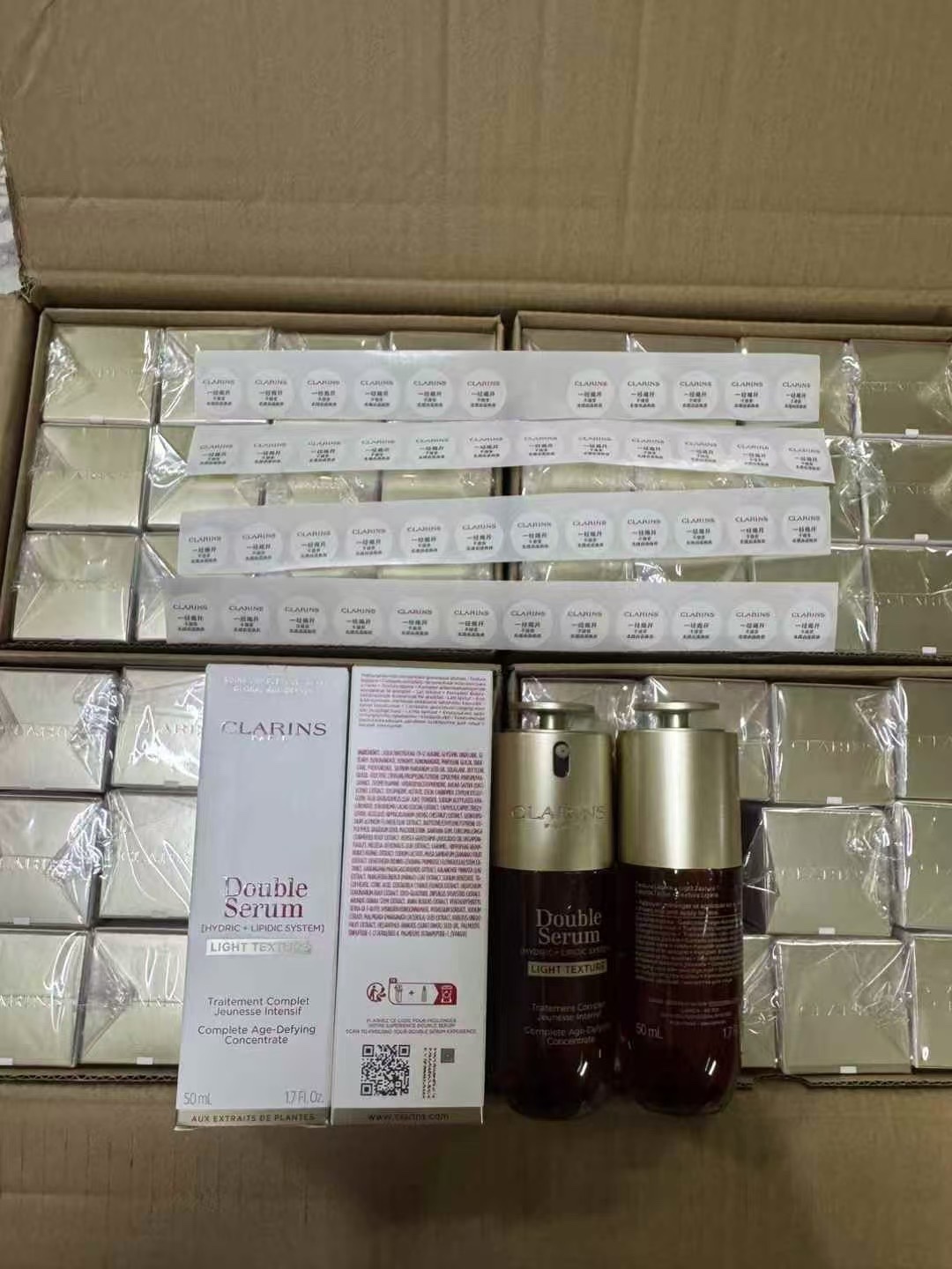 65. Esencia doble de Clarins novena generación 50ml/versión ligera 🔜 versión Mingtong. alta calidad❗️🇫🇷Clarins 娇韵诗 n…