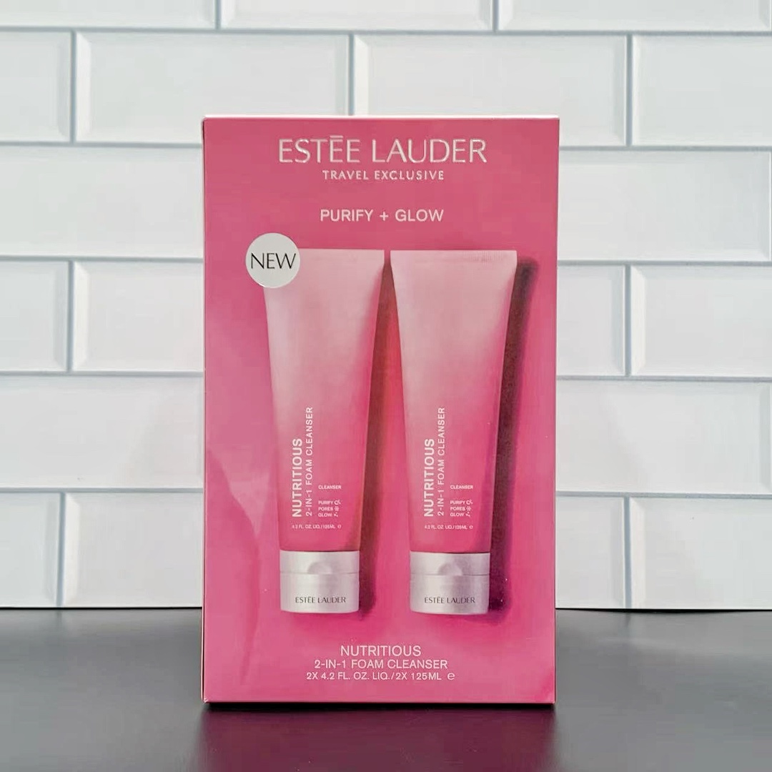 通用/Precio por unidad individual Set de dos limpiadores faciales de granada roja de Estée Lauder Versión Mingtong 125ml*…