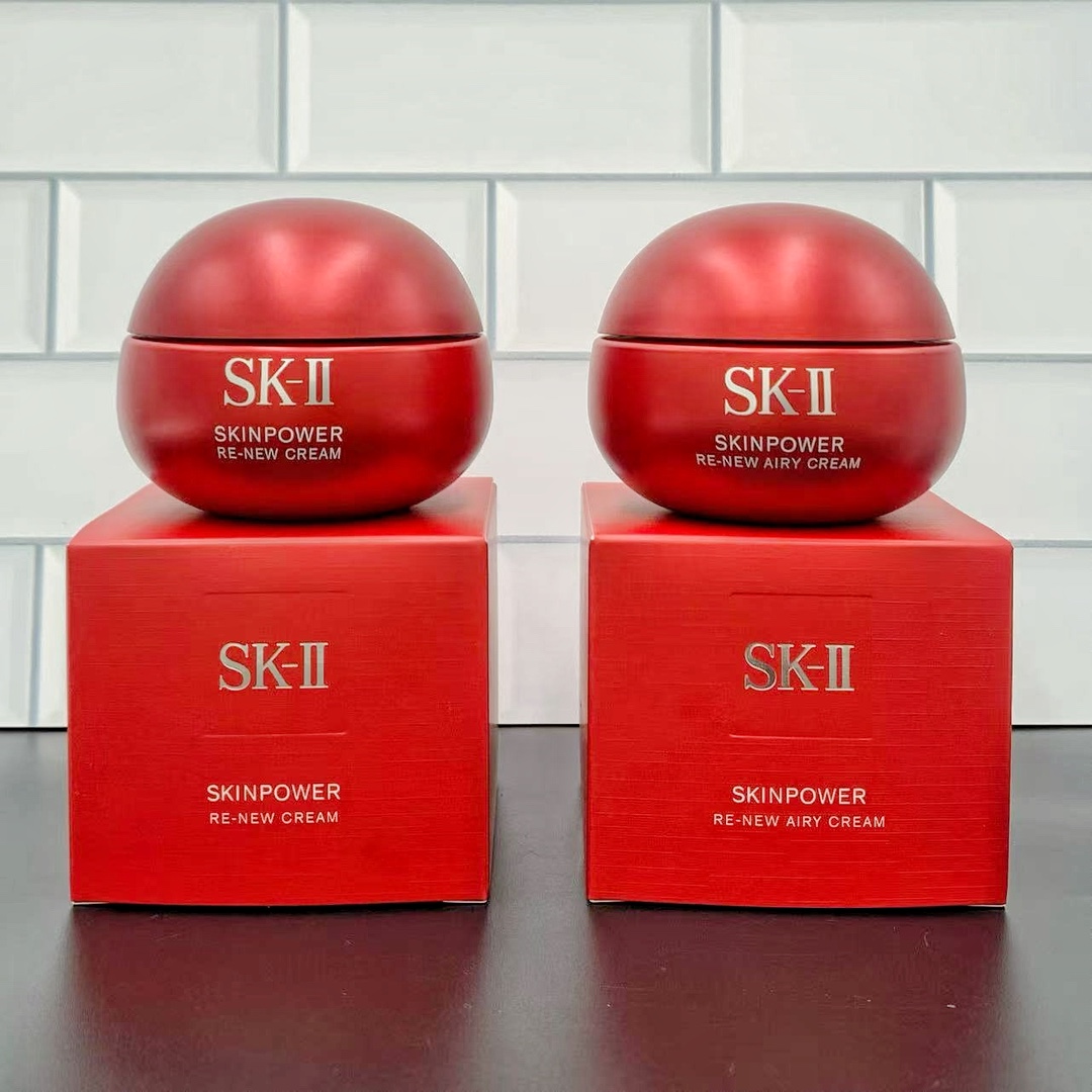 Versión Mingtong de la crema facial SK-II nueva versión 80g, tipo ligero e hidratante, detalles totalmente fieles, arom…
