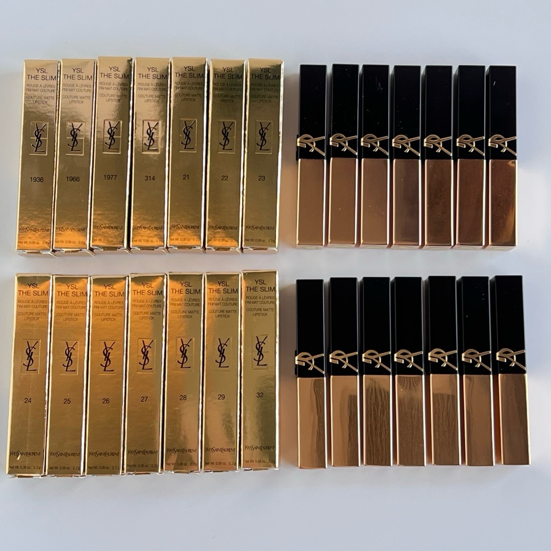 Lápiz labial YSL nuevo mini dorado, versión Mingtong 2.2g, detalles completamente correctos, aroma correcto, la versión…